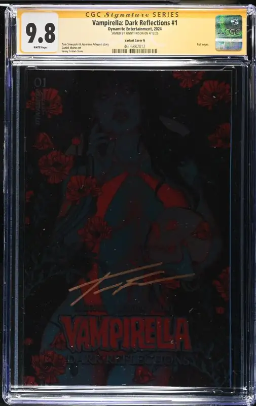 Vampirella #11 (Dynamite Entertainment, 2024), CGC 9.8 graded comic book, Signature Series label — front cover in its holder