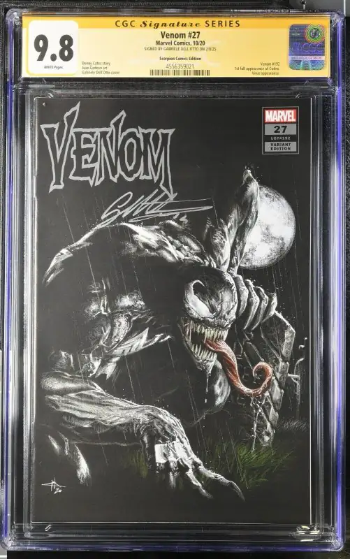Venom #27 (Marvel Comics, 2020), CGC 9.8 graded comic book, Signature Series label — front cover in its holder