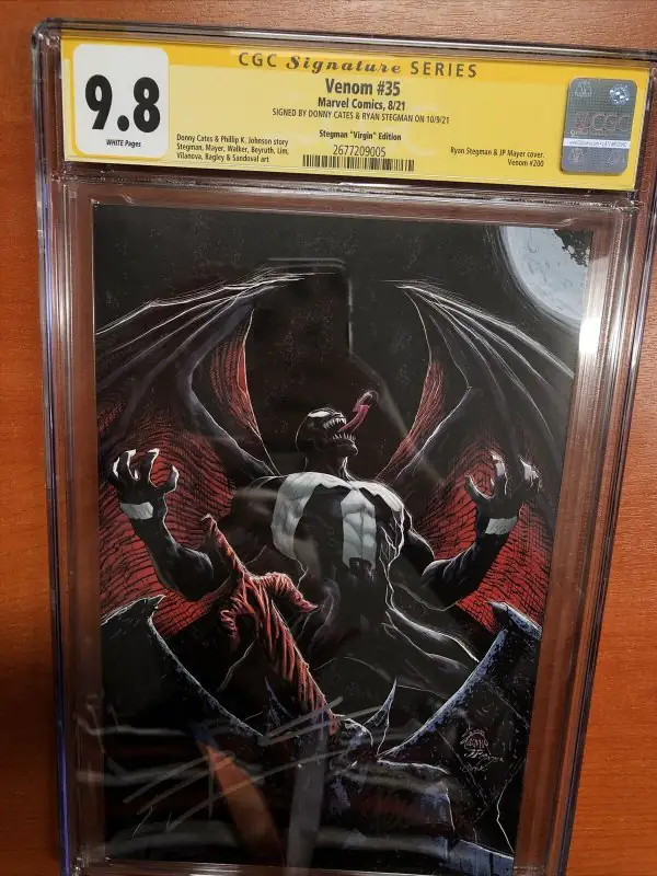 Venom #35 (Marvel Comics, 2021), CGC 9.8 graded comic book, Signature Series label — front cover in its holder