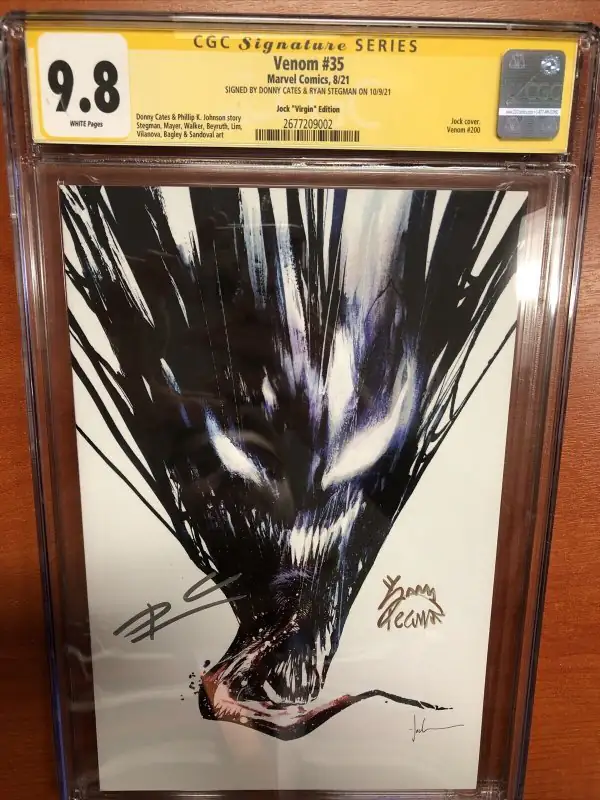 Venom #35 (Marvel Comics, 2021), CGC 9.8 graded comic book, Signature Series label — front cover in its holder
