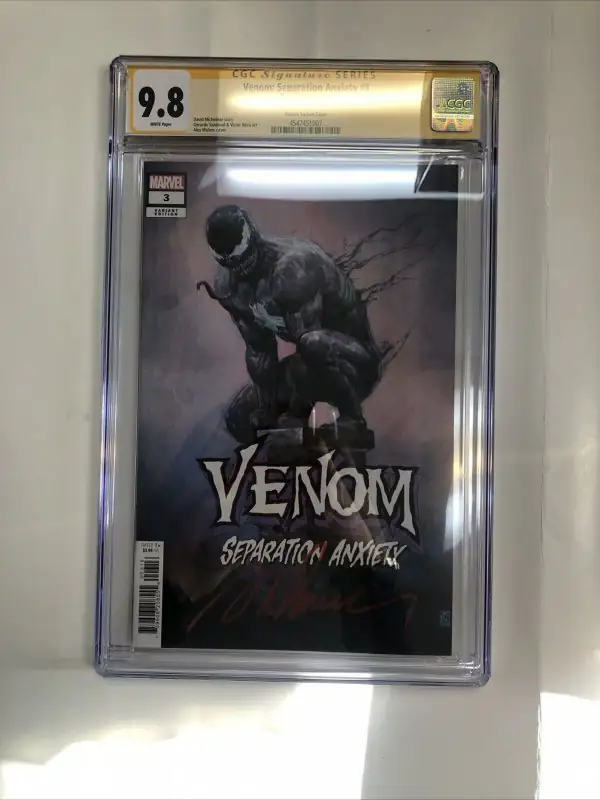 Venom: Separation Anxiety #3 (Marvel Comics, 2024), CGC 9.8 graded comic book, Signature Series label — front cover in its holder