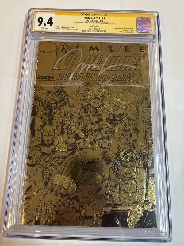WildC.A.T.S #1 (Image Comics, 1992), CGC 9.4 graded comic book, Signature Series label — front cover in its holder