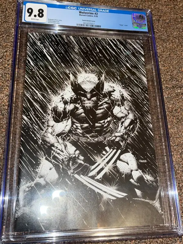 Wolverine #2 (Marvel Comics, 2020), CGC 9.8 graded comic book, Universal Blue label — front cover in its holder