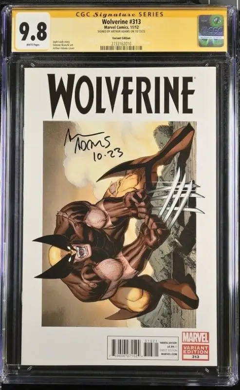 Wolverine #313 (Marvel Comics, 2012), CGC 9.8 graded comic book, Signature Series label — front cover in its holder
