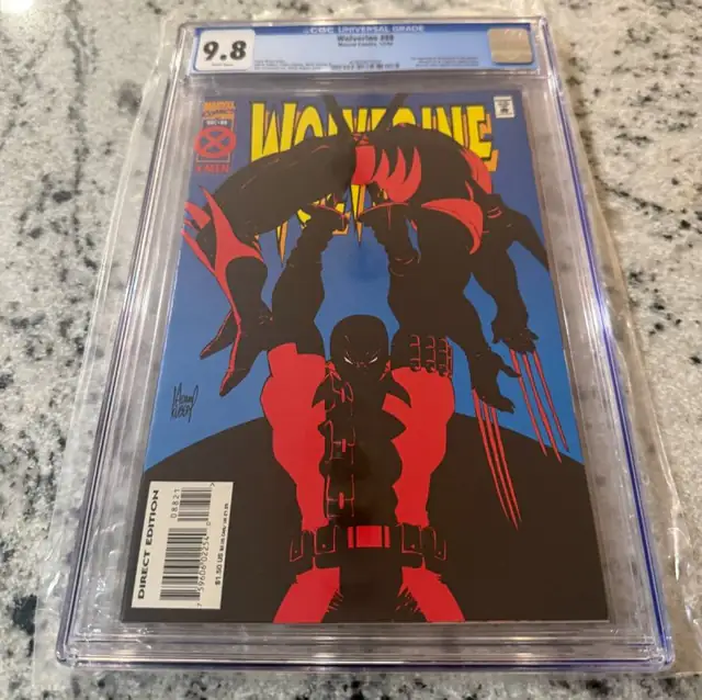 Wolverine #88 (Marvel Comics, 1994), CGC 9.8 graded comic book, Universal Blue label — front cover in its holder