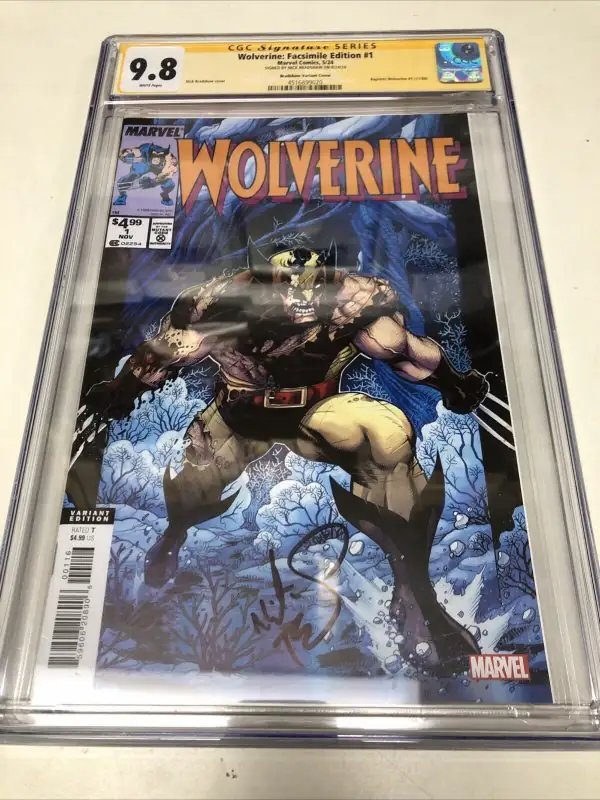 Wolverine: Facsimile Edition #1 (Marvel Comics, 2024), CGC 9.8 graded comic book, Signature Series label — front cover in its holder