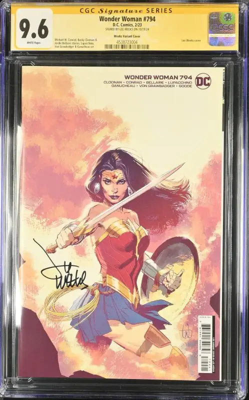 Wonder Woman #794 (Marvel Comics, 2023), CGC 9.6 graded comic book, Signature Series label — front cover in its holder
