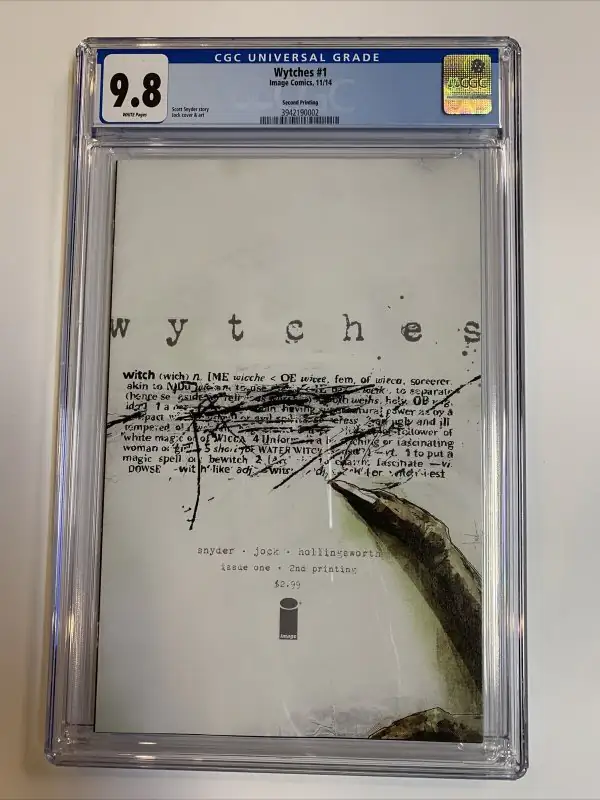 Wytches #1 (Image Comics, 2014), CGC 9.8 graded comic book, Signature Series label — front cover in its holder