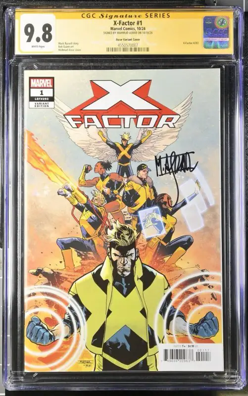 X-Factor #1 (Marvel Comics, 2024), CGC 9.8 graded comic book, Signature Series label — front cover in its holder