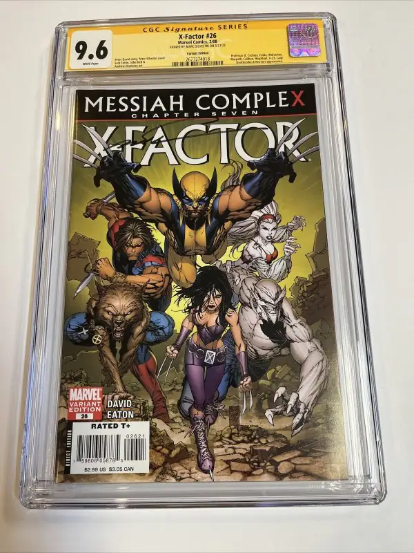 X-Factor #26 (Marvel Comics, 2008), CGC 9.6 graded comic book, Signature Series label — front cover in its holder