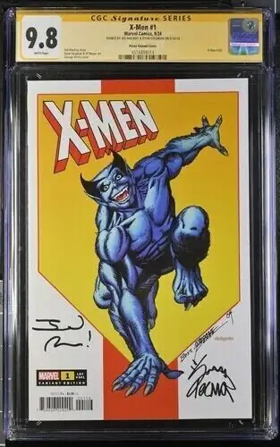 X-Men #1 (Marvel Comics, 2024), CGC 9.8 graded comic book, Signature Series label — front cover in its holder