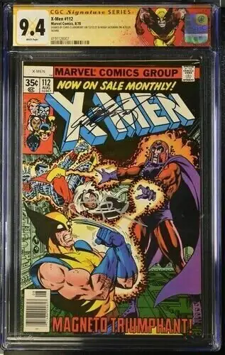 X-Men #112 (Marvel Comics, 1978), CGC 9.4 graded comic book, Signature Series label — front cover in its holder