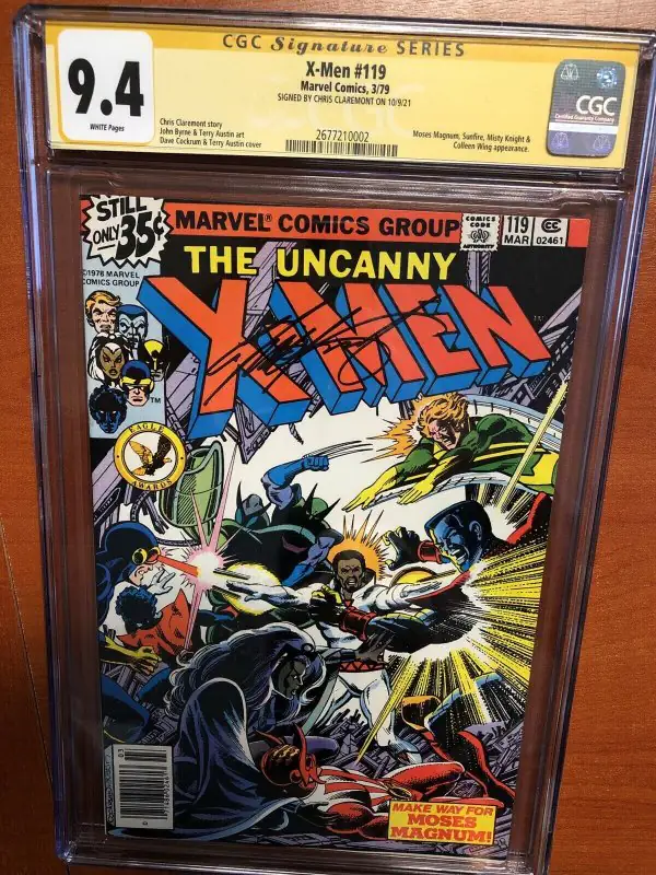 X-Men #119 (Marvel Comics, 1979), CGC 9.4 graded comic book, Signature Series label — front cover in its holder