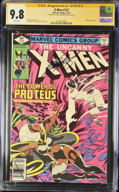 X-Men #127 (Marvel Comics, 1979), CGC 9.8 graded comic book, Signature Series label — front cover in its holder
