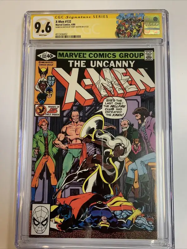 X-Men #132 (Marvel Comics, 1980), CGC 9.6 graded comic book, Signature Series label — front cover in its holder