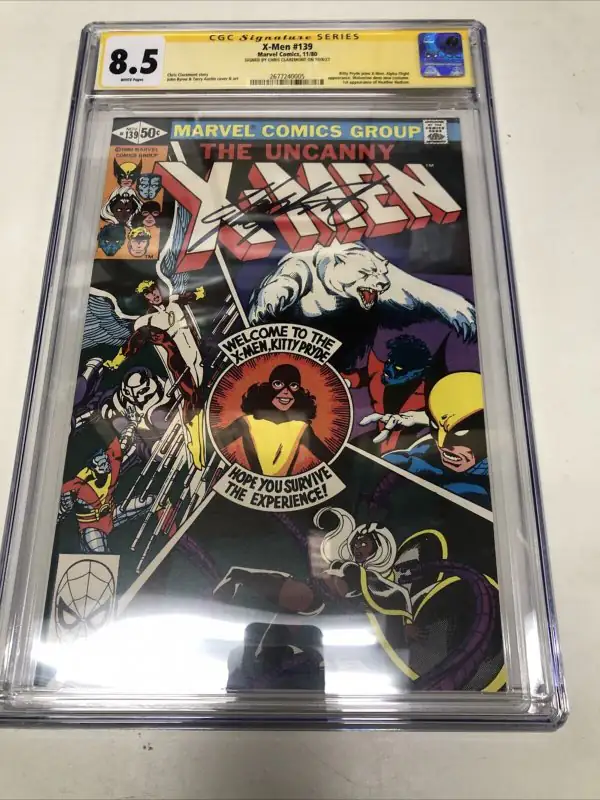 X-Men #139 (Marvel Comics, 1980), CGC 8.5 graded comic book, Signature Series label — front cover in its holder