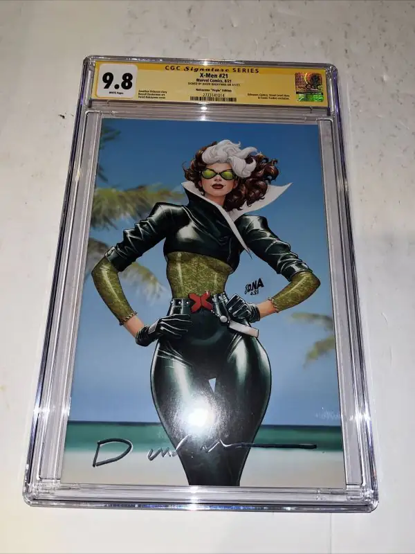X-Men #21 (Marvel Comics, 2021), CGC 9.8 graded comic book, Signature Series label — front cover in its holder