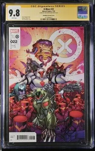X-Men #22 (Marvel Comics, 2022), CGC 9.8 graded comic book, Signature Series label — front cover in its holder