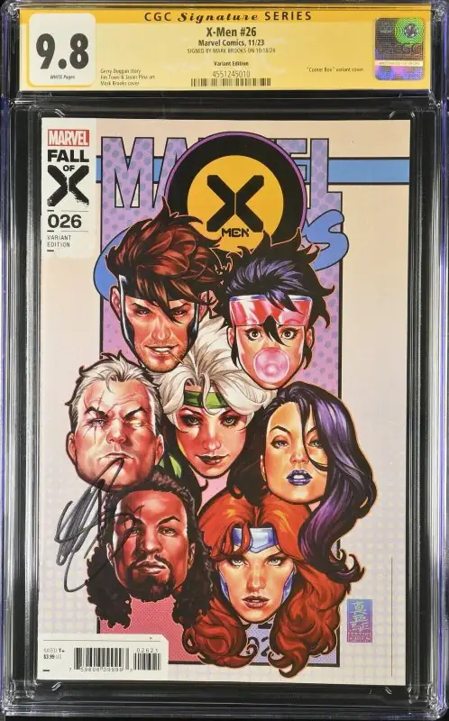 X-Men #26 (Marvel Comics, 2023), CGC 9.8 graded comic book, Signature Series label — front cover in its holder
