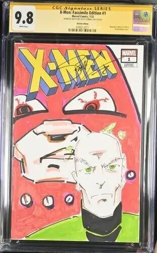 X-Men: Facsimile Edition #1 (Marvel Comics, 2023), CGC 9.8 graded comic book, Signature Series label — front cover in its holder