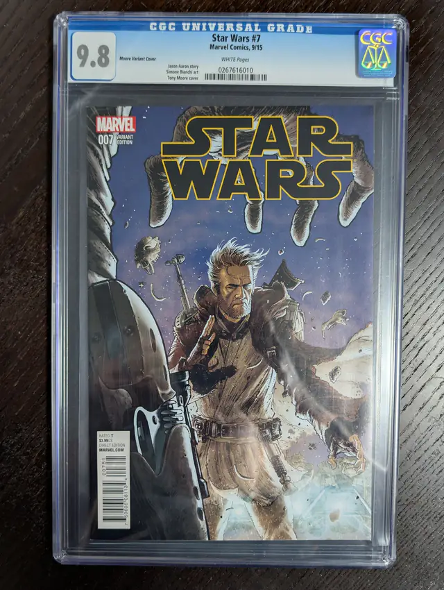 Star Wars (2015) #7 (Marvel Comics, 2015), CGC 9.8 graded comic book, Universal Blue label — front cover in its holder