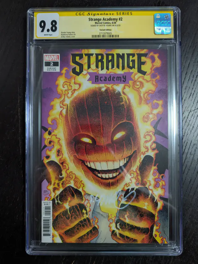 Strange Academy #2 (Marvel Comics, 2020), CGC 9.8 graded comic book, Signature Series label — front cover in its holder